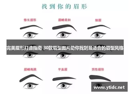 完美眉形打造指南 30款眉型图片助你找到最适合的眉型风格